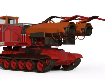 Big Wind fire fighting tank 3D model