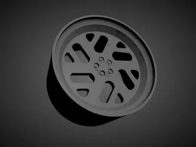 Forgiato Indierto scalable and Printable rim 3D print model