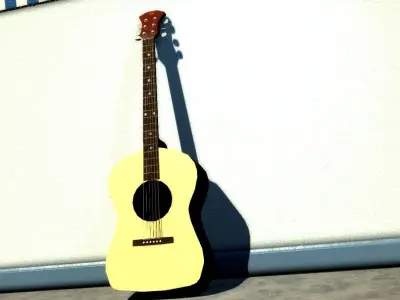 AMS Model Guitar Low-poly 3D model