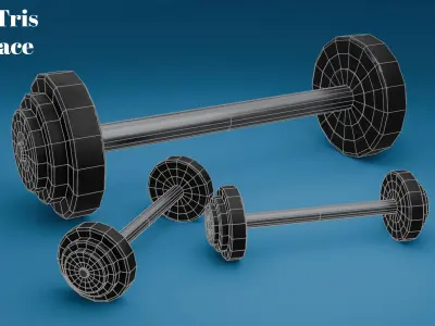 Weight Lifting Halter Free low-poly 3D model