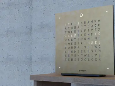 Qlocktwo designer clocks 3D model