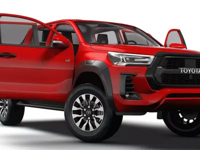 Toyota Hilux GR SPORT HQ Interior 2025 3D model