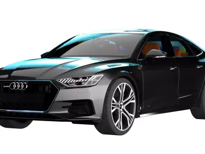 Audi A7 Low-poly 3D model buy