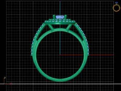 Women Ring 3DM Womens Ring 3d models 3D print model 3D print model 60