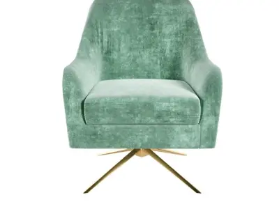 Elle Decor - Jolie Swivel Armchair 3D model