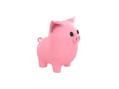 Pig Character 3D model