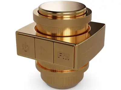 FM modulator Low-poly 3D model