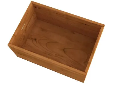 Wooden Box Color 1 3D model