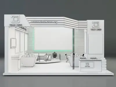 Booth Exhibition Stand a345 3D model purchase