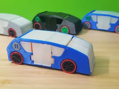 Autonomus - Hydrogen Fuel Cell Concept Car  3D print model