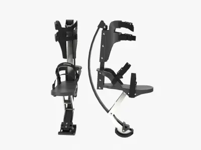 Kangaroo Shoes Low-poly 3D model