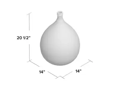 Harissa Handmade Glass Table Vase 3D model