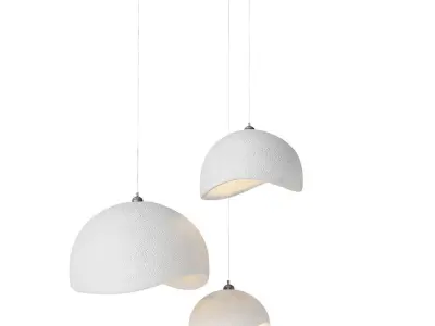 Concrete pendant lamps B style 3D model