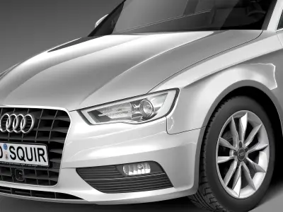 Audi A3 5-door 2014 3D model