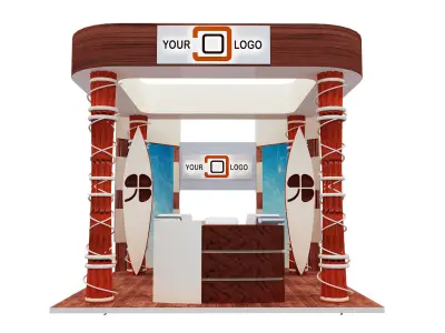 Booth Exhibition Stand a596f  3D model