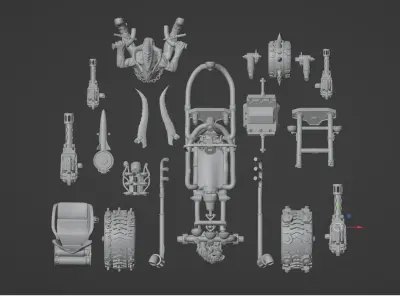 Road Rage RR-001 Mad Max style 3D printable models 3D print model