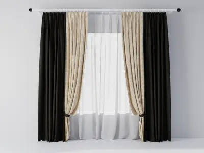 Curtains 01 collection 3 3D model