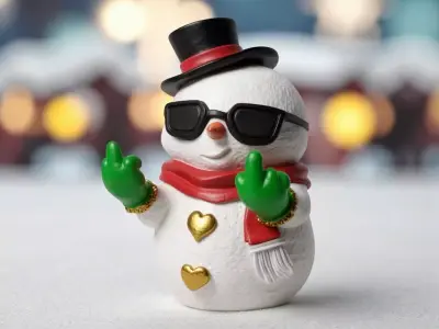 rebel snowman 3D print model