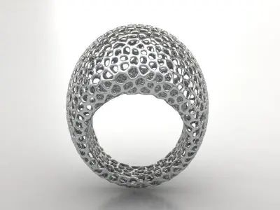 Voronoi Ring 3D print model