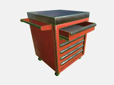 Tool Chest Low-poly 3D model