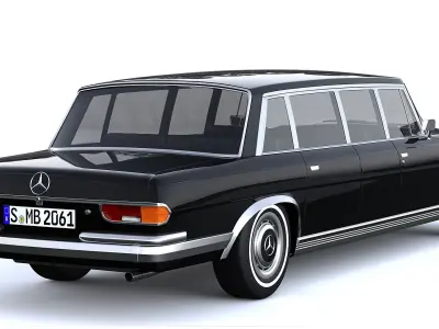 Mercedes-Benz 600 w100 Pullman 3D model