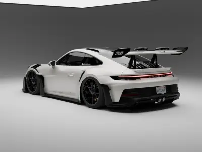 Porsche GT3 RS 2023 3D model