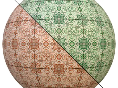 tile patterned 131-seamless-4k-pbr  3D model