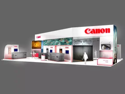 Canon Exhibition Stand 3D model