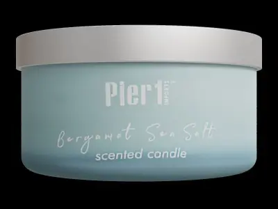 3-Wick 14oz Candle Low-poly 3D model