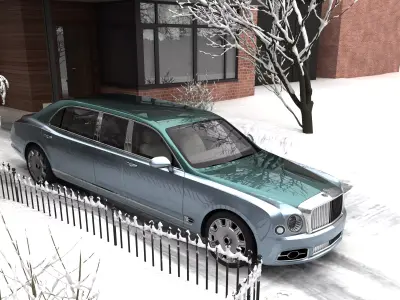Carat Bentley Mulsanne 2018 Grand Limousine 3D model