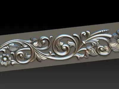 Decorative patterns CNC machine output 3D model 3D model