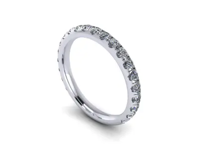 Woman Wedding Ring V2 3D print model