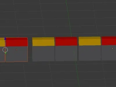 street block  Free low-poly 3D model