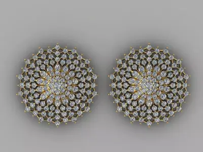 Spider Web Diamond Pendant 3D print model