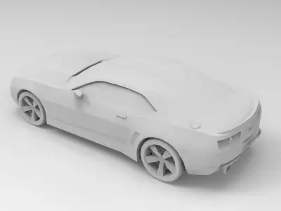 Chevrolet Camaro low poly Low-poly 3D model