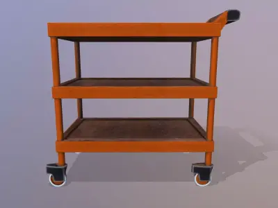 Tools Trolley Low-poly 3D model