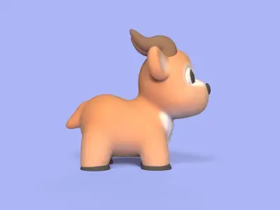 Little Antelope 3D print model