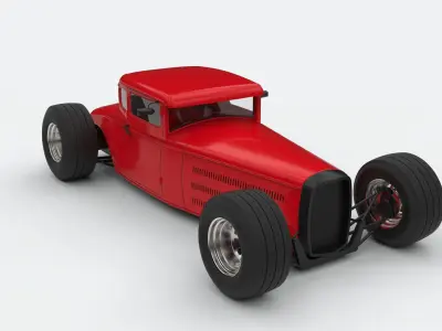 Hot rod 2 3D model