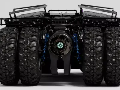 Batmobile Low-poly 3D model