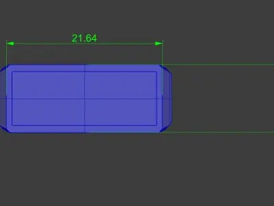 Mens Rectangular Ring Gold Platinum Silver Jewelry 3D print model