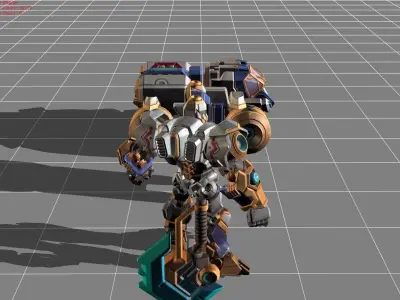 Johnson Starblazer Skin Low-poly 3D model