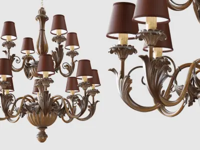 Chandelier Silvano Grifoni 12 3D model