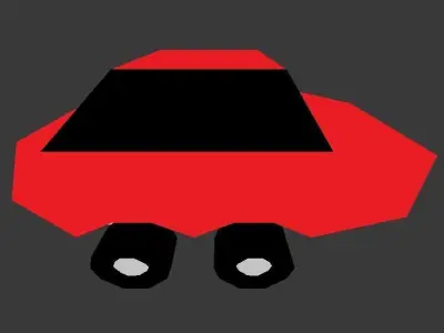 Cartoon Car Free low-poly 3D model get