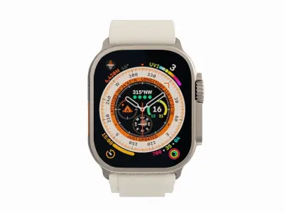 Apple Watch Ultra Alpine Loop Starlight Color 3D Model Low-poly 3D model