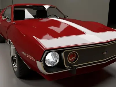 AMC Javelin AMX 1974 3D model