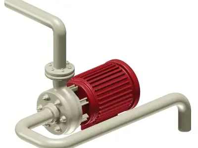 Water Pump Toy 3D model