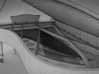 Grand piano 3D model