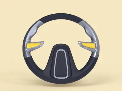 Car steering wheel concept design - PREMIA 3D model