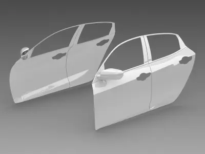 CIVIC TYPE R FK8 Doors Exterior Surface Model - 3D Laser-Scanned 3D model