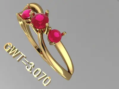 FASION UNIK RING 3D model shop